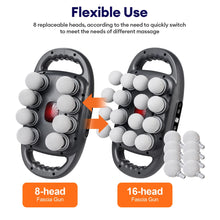 RELAXPRO 16-Head Fascia Massage Gun | Multi-Head Body Massager | Powerful vibrator