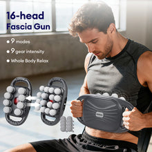 RELAXPRO 16-Head Fascia Massage Gun | Multi-Head Body Massager | Powerful vibrator