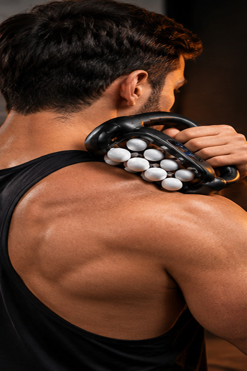 Shoulder-area product lifestyle visual